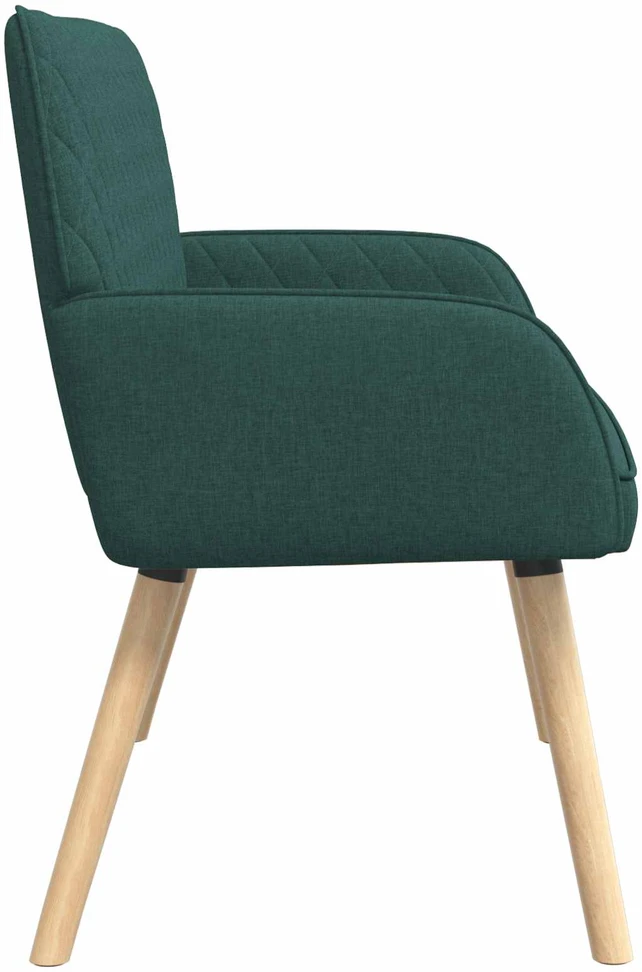 Dvivietė sofa su medžio masyvo kojelėmis 2 vietos Tamsiai žalia