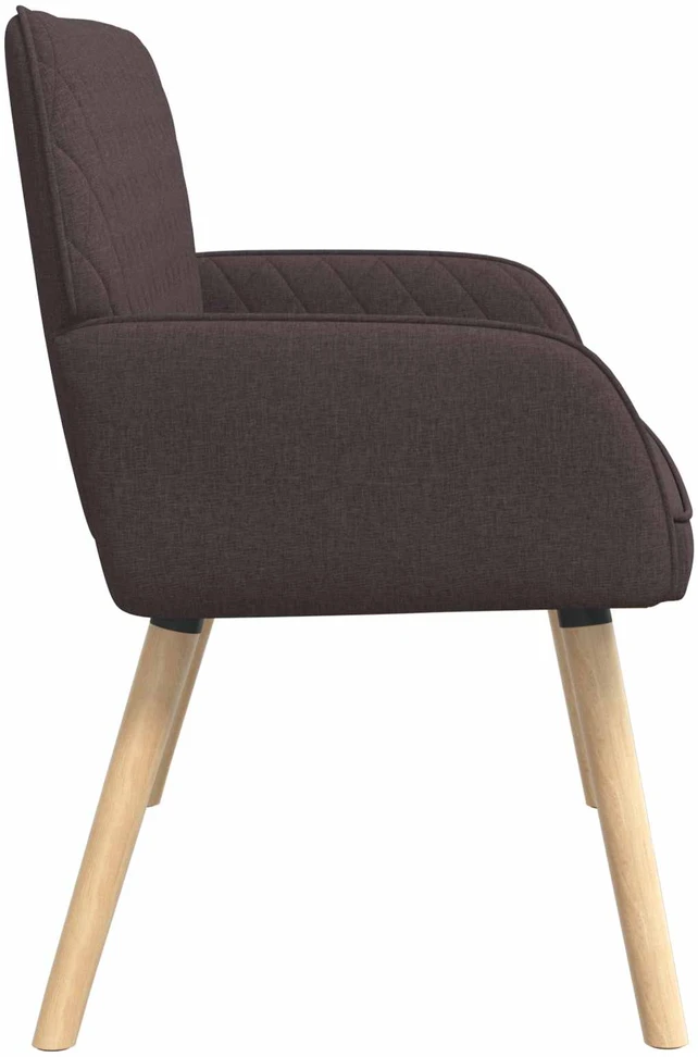 Dvivietė sofa su medžio masyvo kojelėmis 2 vietos Tamsiai rudas