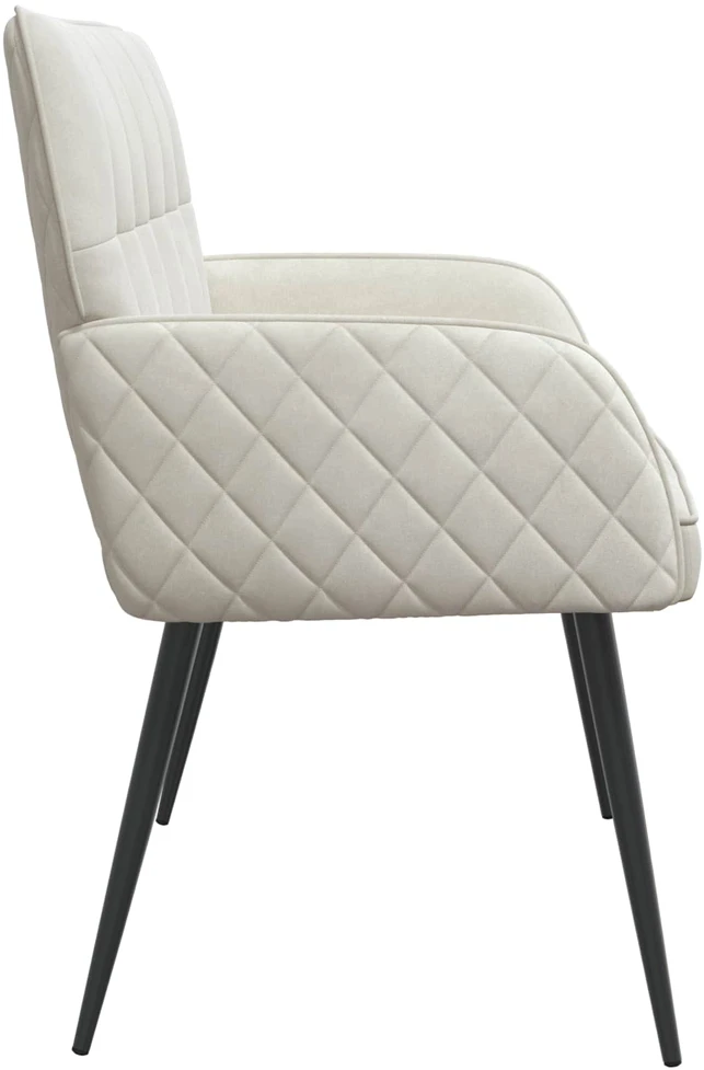 Dvivietė sofa su metalinėmis kojelėmis 2 vietos Kreminė Aksomas