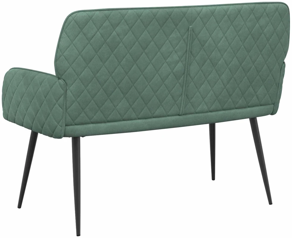 Dvivietė sofa su metalinėmis kojelėmis 2 vietos Jūrinė žalia