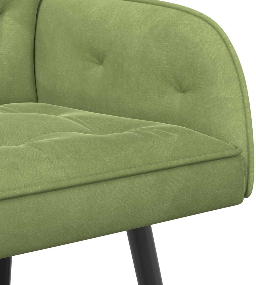Dvivietė sofa su metalinėmis kojelėmis 2 vietos Šviesiai žalia