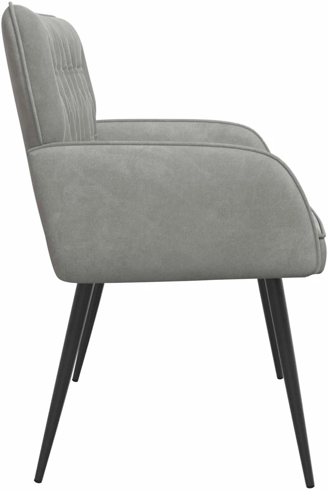 Dvivietė sofa su metalinėmis kojelėmis 2 vietos Šviesiai pilka