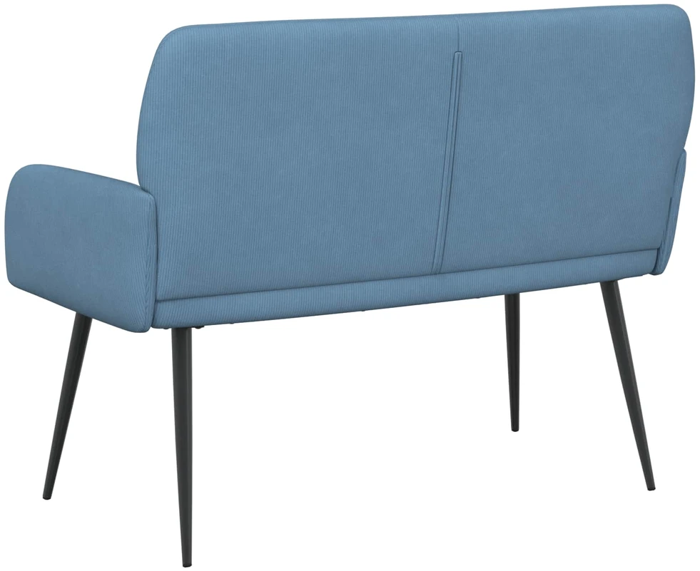 Dvivietė sofa su metalinėmis kojelėmis 2 vietos Mėlyna