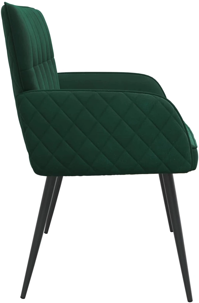 Dvivietė sofa su metalinėmis kojelėmis 2 vietos Tamsiai žalia