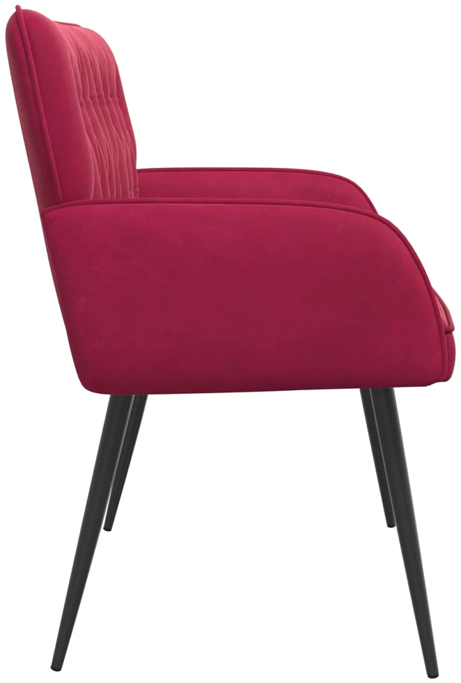 Dvivietė sofa su metalinėmis kojelėmis 2 vietos Vyno raudona