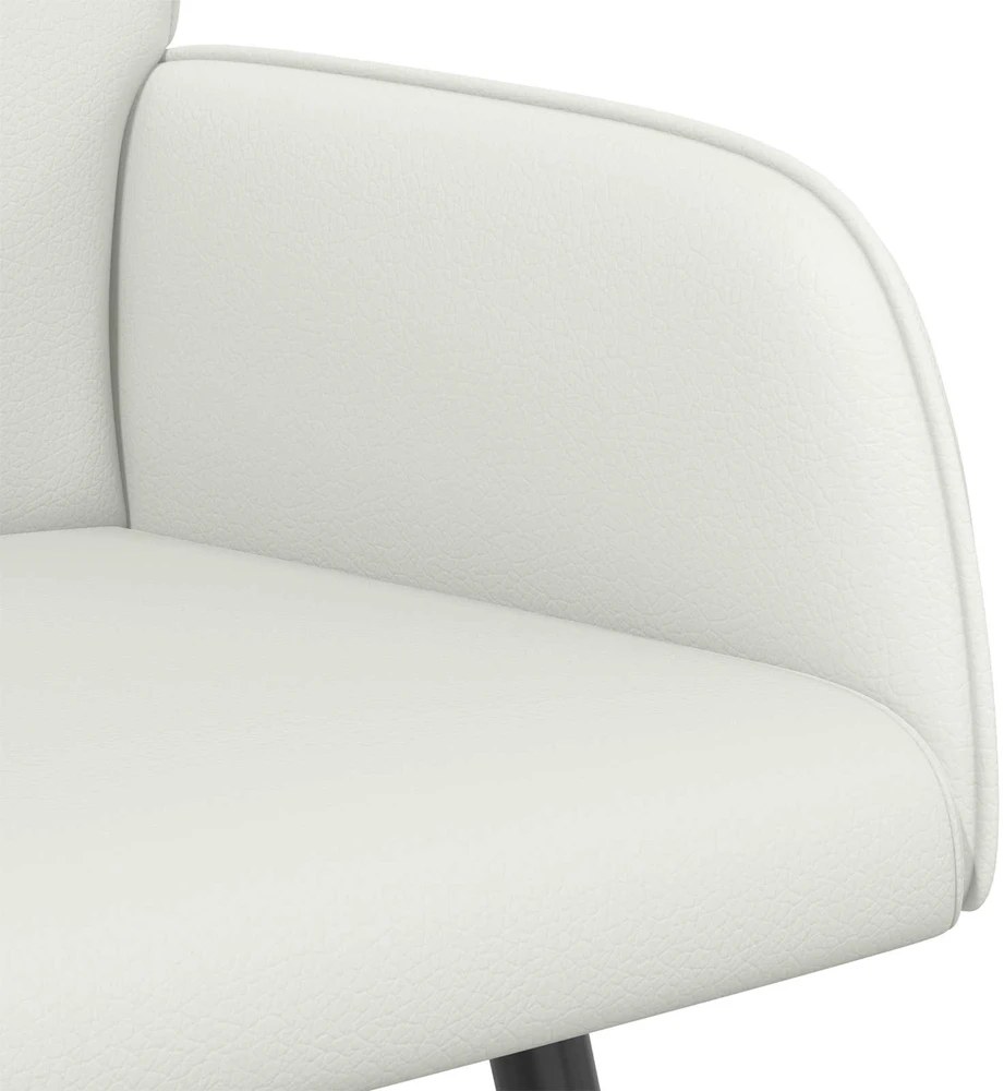 Dvivietė sofa su metalinėmis kojelėmis 2 vietos Balta