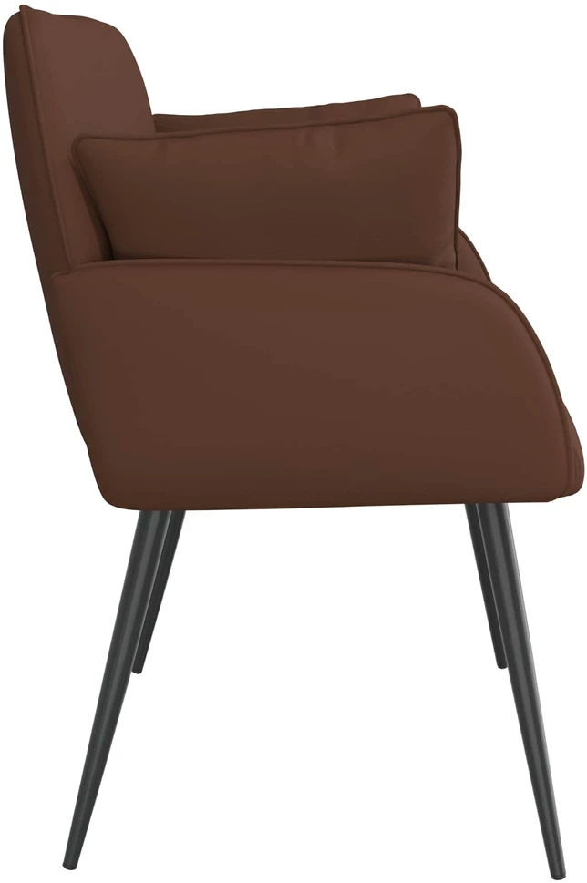 Dvivietė sofa su metalinėmis kojelėmis 2 vietos Ruda
