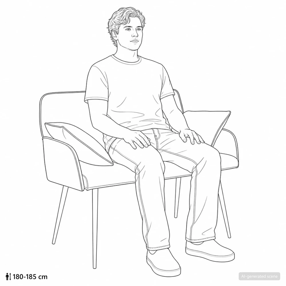 Dvivietė sofa su metalinėmis kojelėmis 2 vietos Pilka