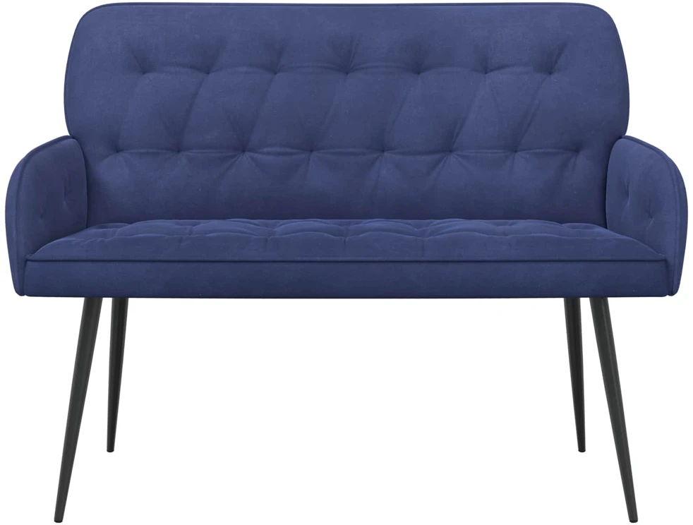 Dvivietė sofa su metalinėmis kojelėmis 2 vietos
