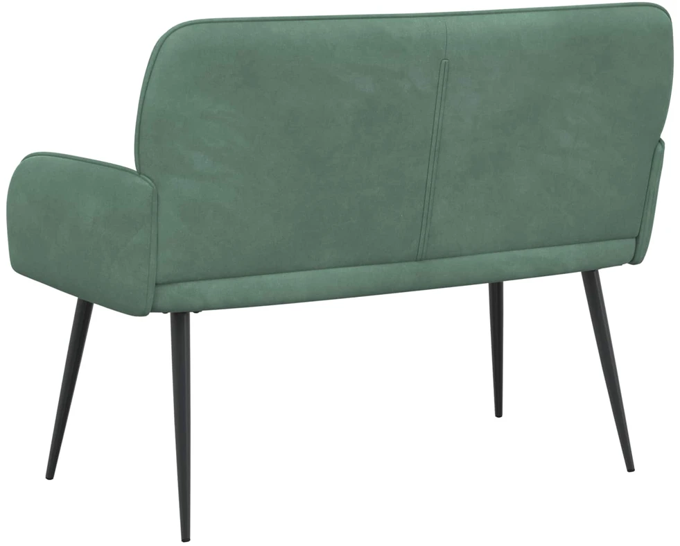 Dvivietė sofa su metalinėmis kojelėmis 2 vietos Jūrinė žalia