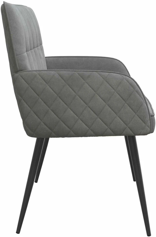 Dvivietė sofa su metalinėmis kojelėmis 2 vietos Tamsiai pilka