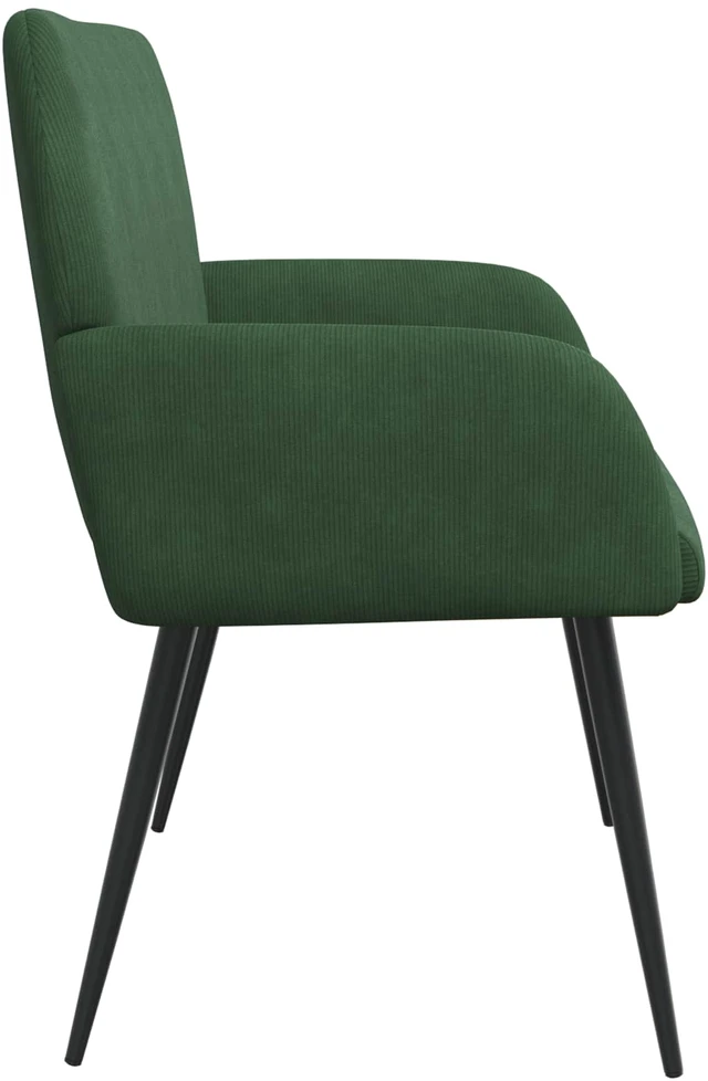 Dvivietė sofa su metalinėmis kojelėmis 2 vietos Tamsiai žalia