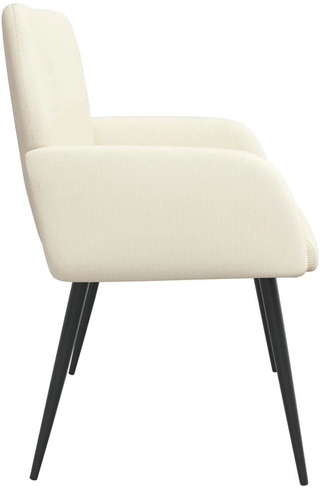 Dvivietė sofa su metalinėmis kojelėmis 2 vietos Kreminė