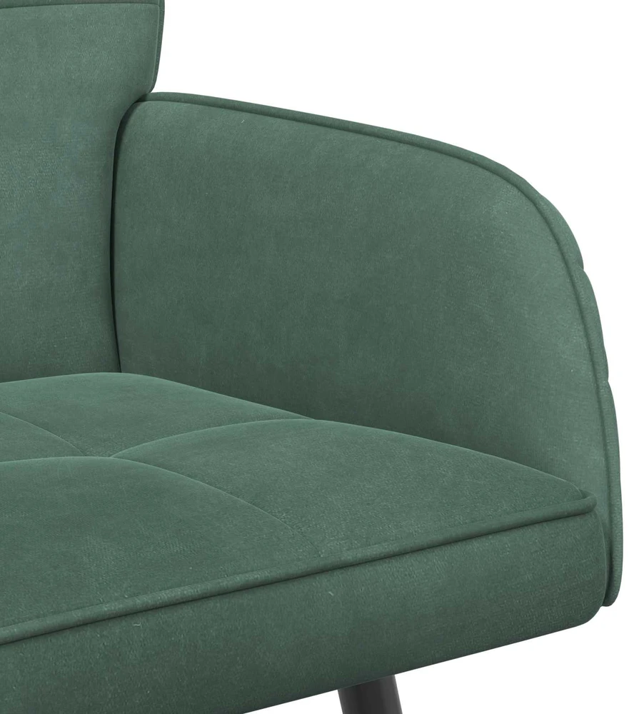 Dvivietė sofa su metalinėmis kojelėmis 2 vietos Jūrinė žalia