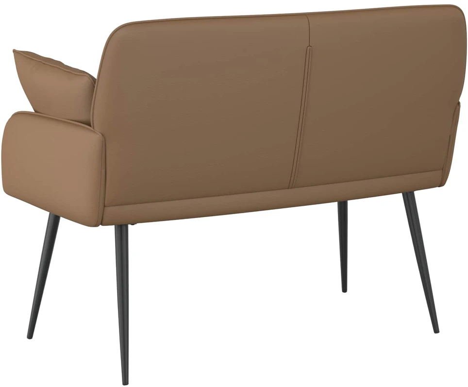 Dvivietė sofa su metalinėmis kojelėmis 2 vietos Kapučino