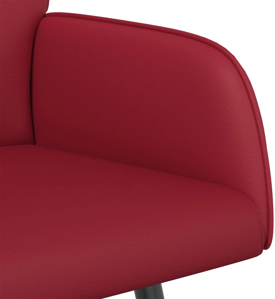 Dvivietė sofa su metalinėmis kojelėmis 2 vietos Vyno raudona