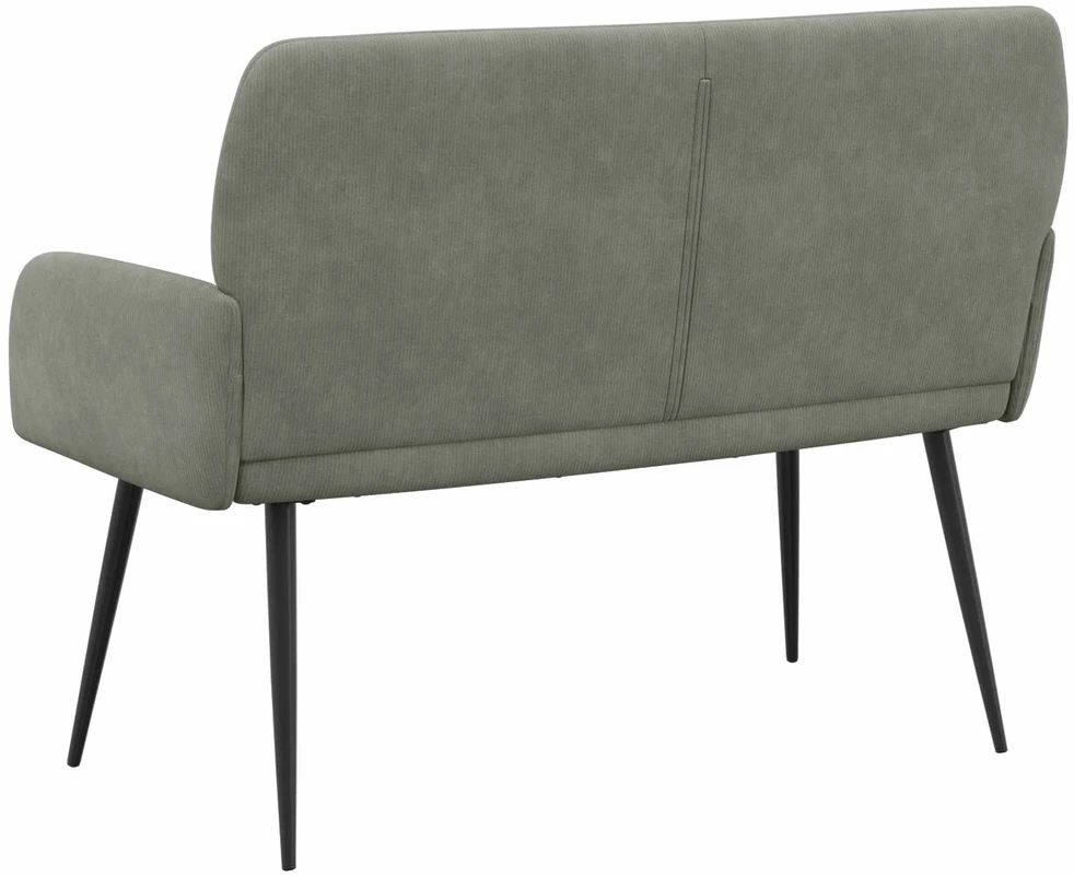 Dvivietė sofa su metalinėmis kojelėmis 2 vietos Šviesiai pilka