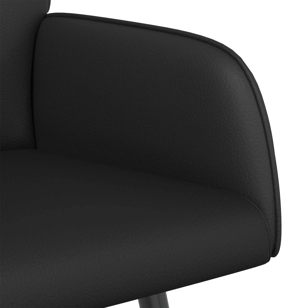 Dvivietė sofa su metalinėmis kojelėmis 2 vietos Juoda