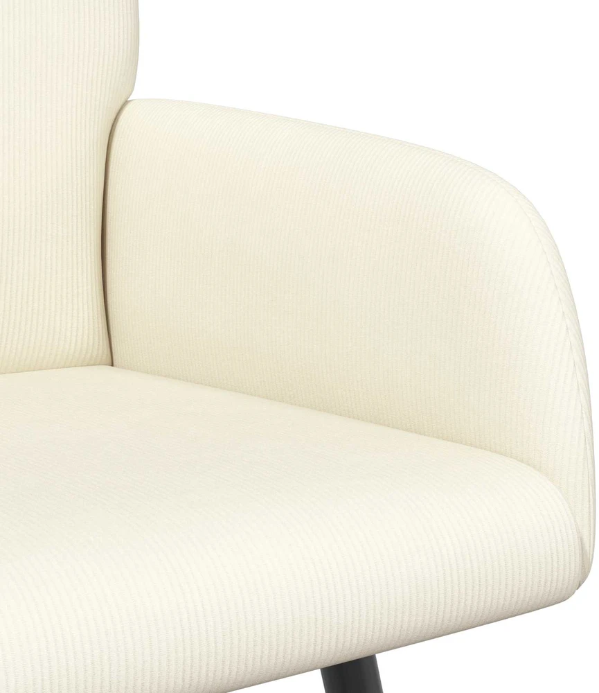 Dvivietė sofa su metalinėmis kojelėmis 2 vietos Kreminė