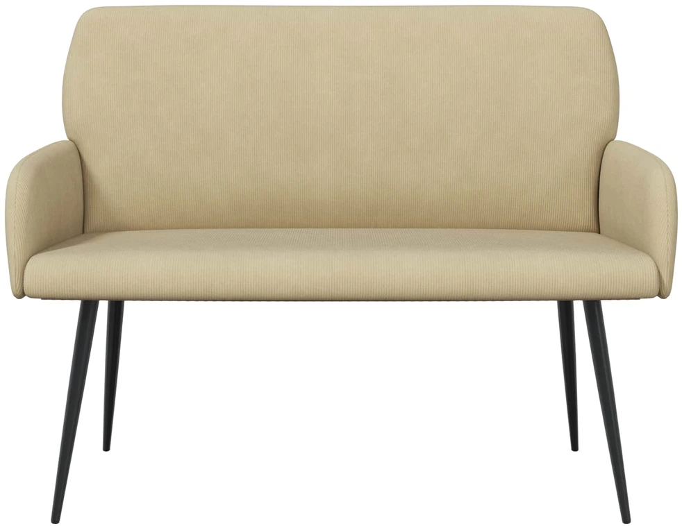Dvivietė sofa su metalinėmis kojelėmis 2 vietos Pilkai žalia