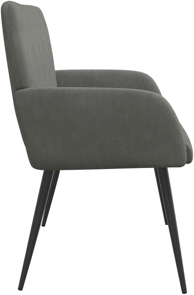 Dvivietė sofa su metalinėmis kojelėmis 2 vietos Tamsiai pilka