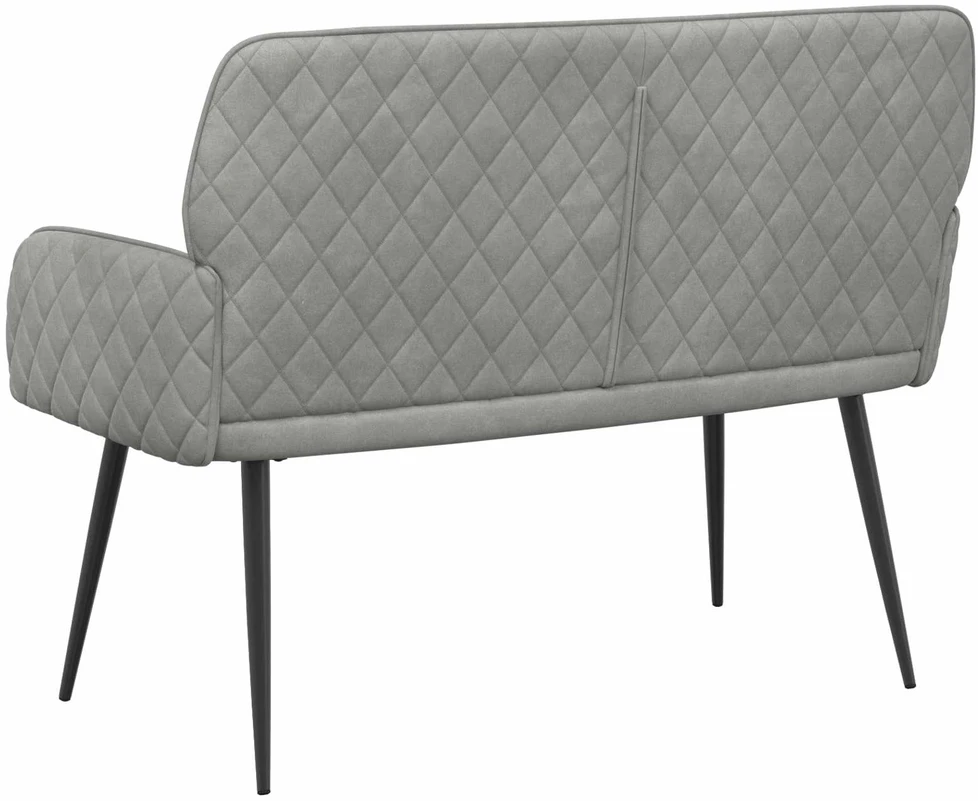 Dvivietė sofa su metalinėmis kojelėmis 2 vietos Šviesiai pilka