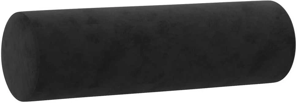 Dvivietė sofa su pagalvėlėmis, juodos spalvos, 140cm, aksomas