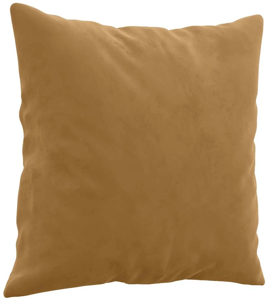 Dvivietė sofa su pagalvėlėmis, rudos spalvos, 140cm, aksomas