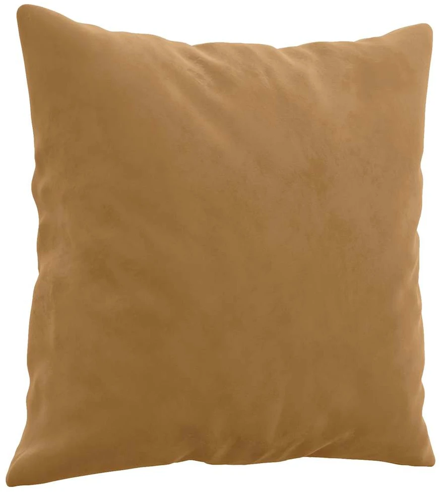 Dvivietė sofa su pagalvėlėmis, rudos spalvos, 120cm, aksomas