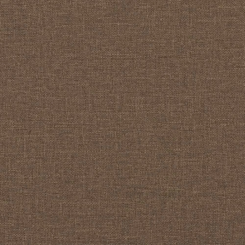 Dvivietė sofa su pagalvėlėmis, rudos spalvos, 140cm, audinys