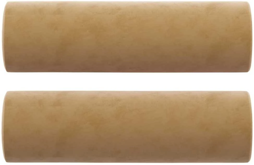 Dvivietė sofa su pagalvėlėmis, rudos spalvos, 120cm, aksomas