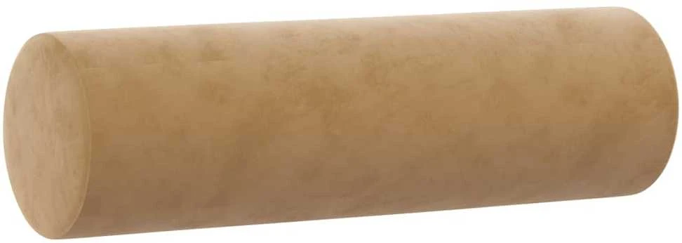 Dvivietė sofa su pagalvėlėmis, rudos spalvos, 120cm, aksomas