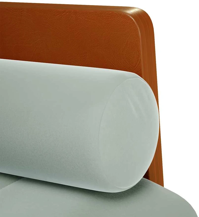 Dvivietė sofa su pagalvėlėmis, šviesiai pilka, 110 cm, aksomas