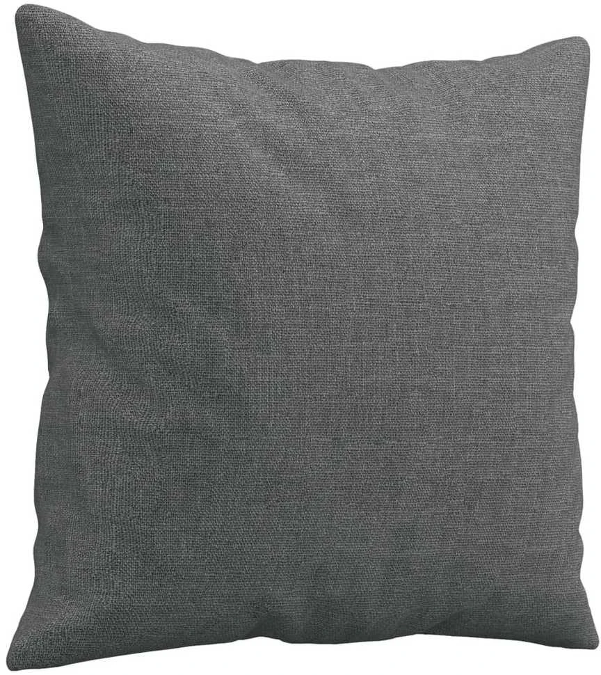 Dvivietė sofa su pagalvėlėmis, tamsiai pilka, 140cm, audinys