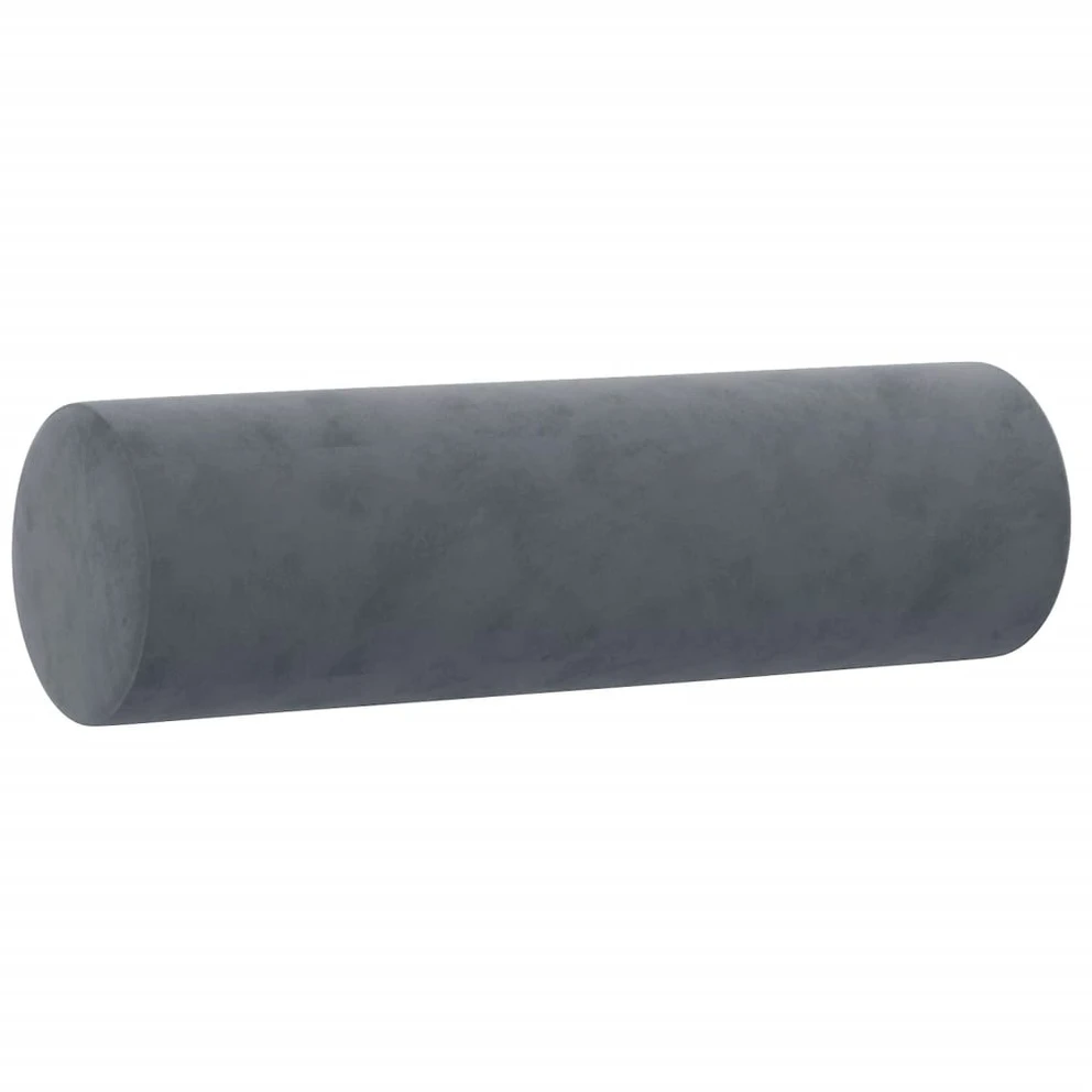 Dvivietė sofa su pagalvėlėmis, tamsiai pilka, 140cm, aksomas