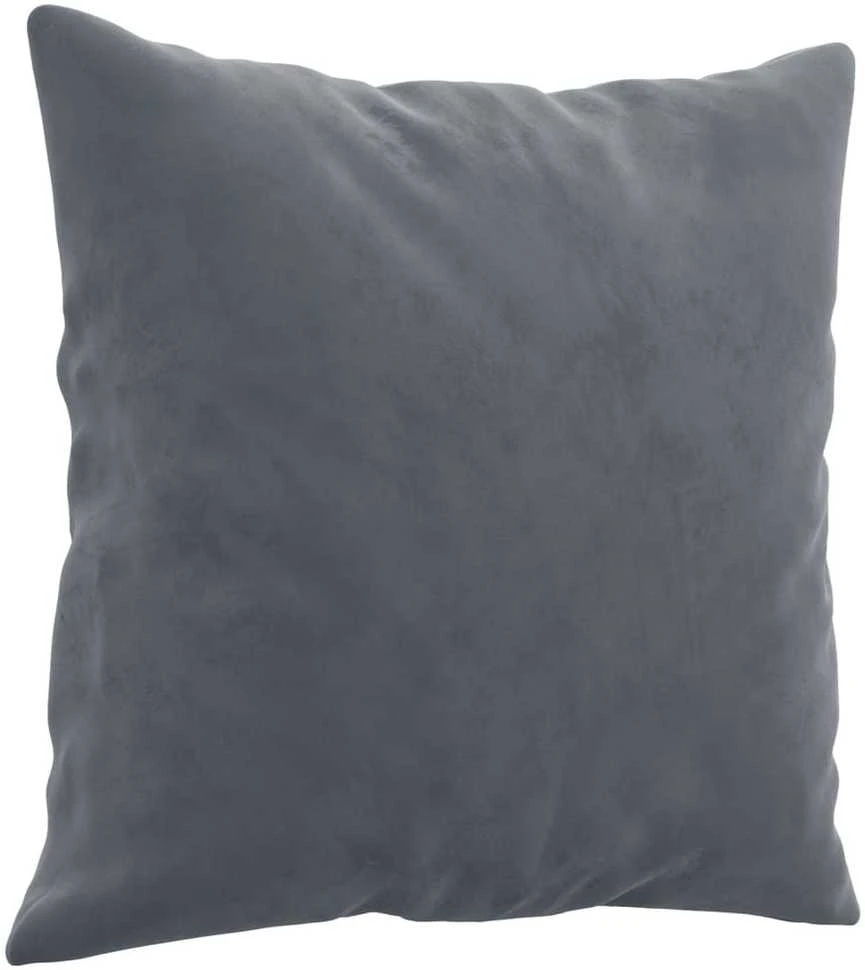 Dvivietė sofa su pagalvėlėmis, tamsiai pilka, 140cm, aksomas