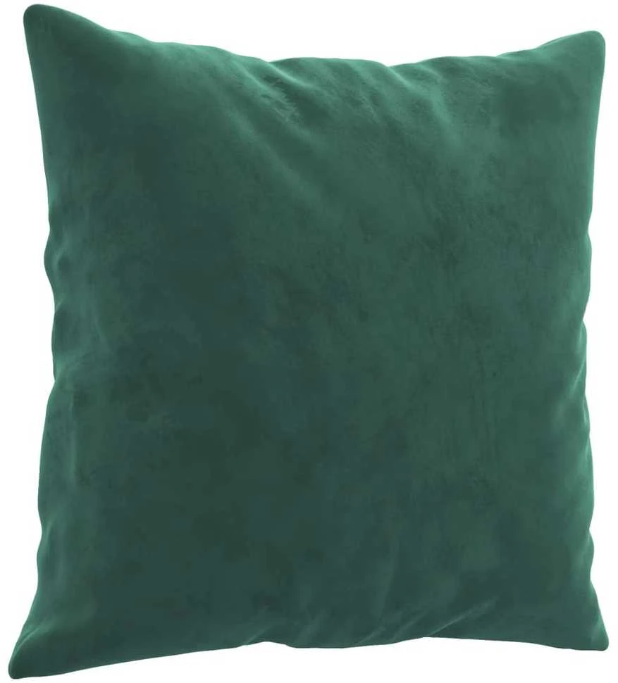 Dvivietė sofa su pagalvėlėmis, tamsiai žalia, 140cm, aksomas