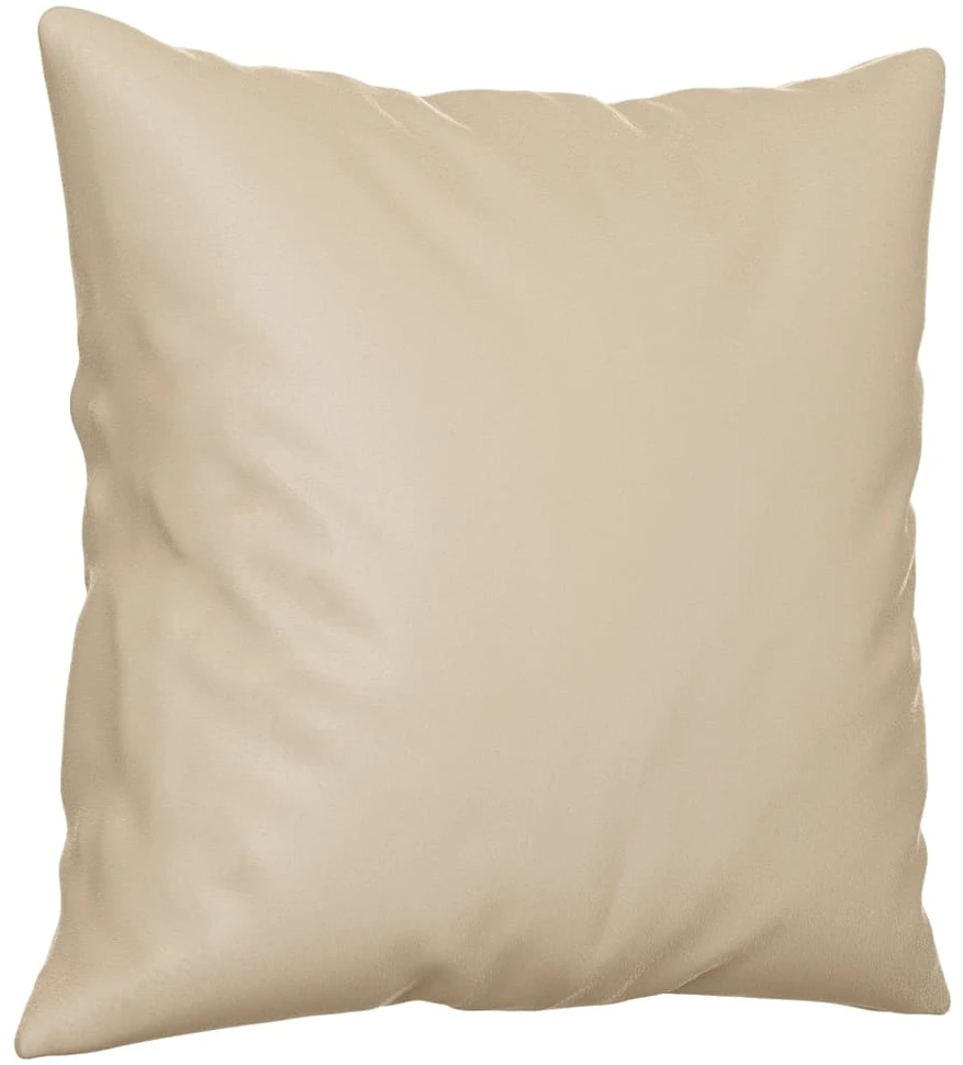 Dvivietė sofa su pagalvėmis, kreminė, 140cm, audinys