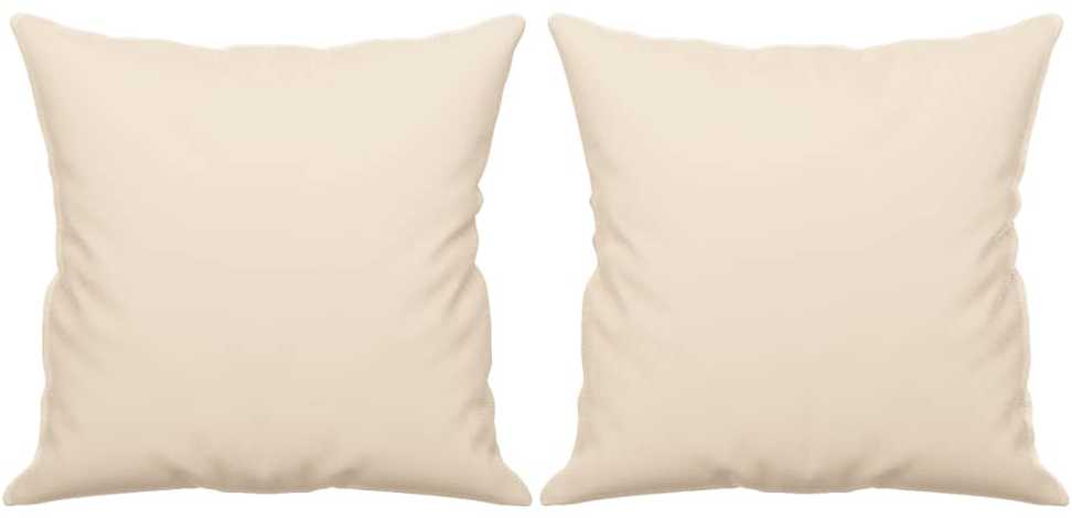 Dvivietė sofa su pagalvėmis, smėlio, 120cm, audinys