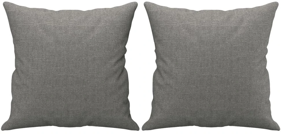 Dvivietė sofa su pagalvėmis, tamsiai pilka, 140cm, audinys