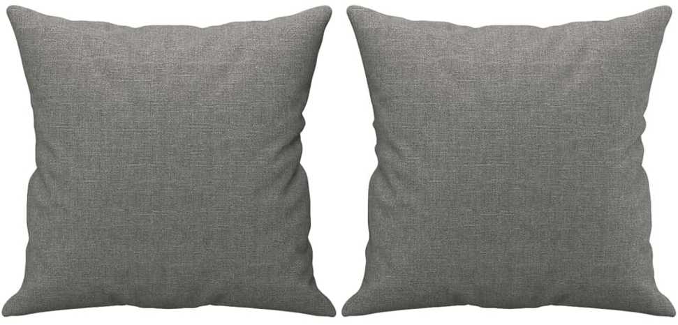 Dvivietė sofa su pagalvėmis, tamsiai pilka, 140cm, audinys