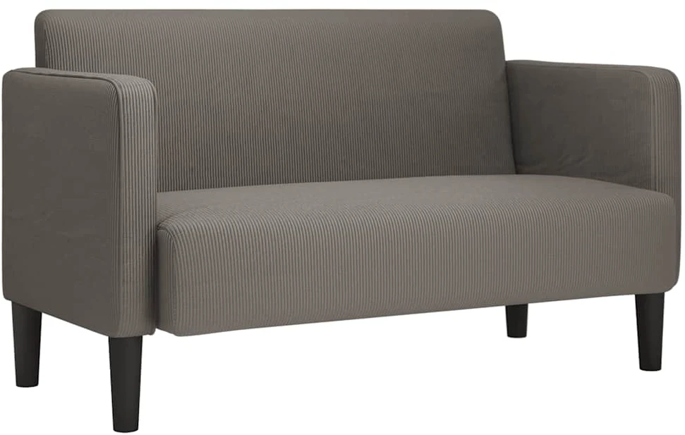 Dvivietė sofa, šviesiai pilka, 109 cm, velvetas, audinys
