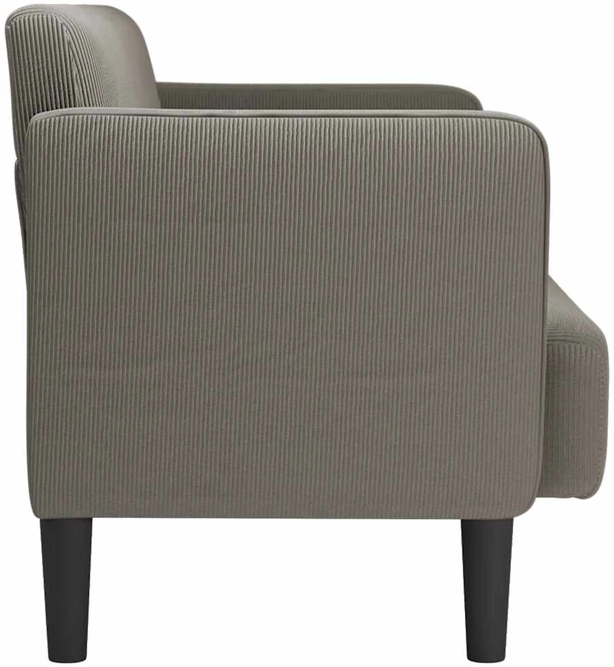 Dvivietė sofa, šviesiai pilka, 109 cm, velvetas, audinys