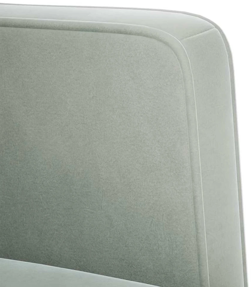 Dvivietė sofa, šviesiai pilka, 111 cm, aksomas