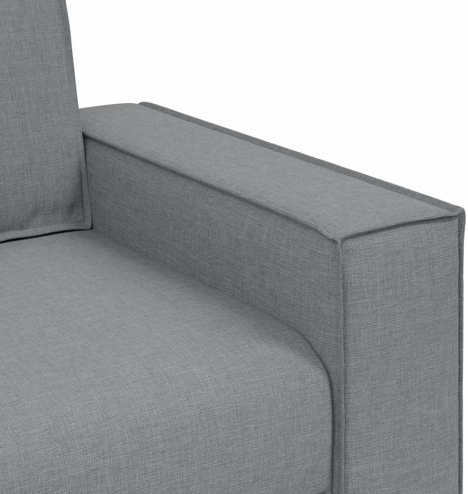 Dvivietė sofa, šviesiai pilka, 180x78x84 cm, audinys