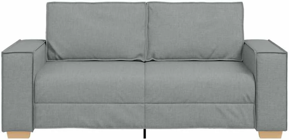 Dvivietė sofa, šviesiai pilka, 180x78x84 cm, audinys