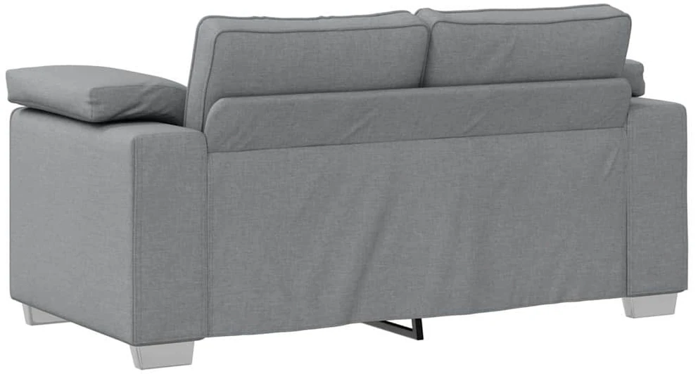 Dvivietė sofa Šviesiai pilka 160 cm audinys
