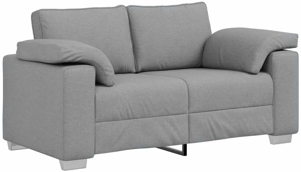 Dvivietė sofa Šviesiai pilka 160 cm audinys