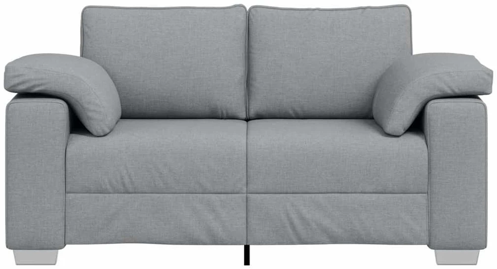 Dvivietė sofa Šviesiai pilka 160 cm audinys