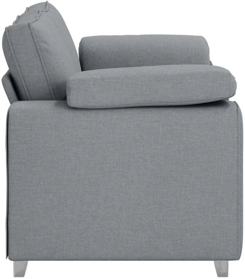 Dvivietė sofa Šviesiai pilka 160 cm audinys